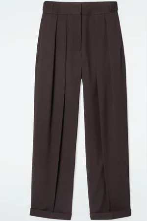 COS Pantaloni Affusolati In Misto Lana Con Pieghe
