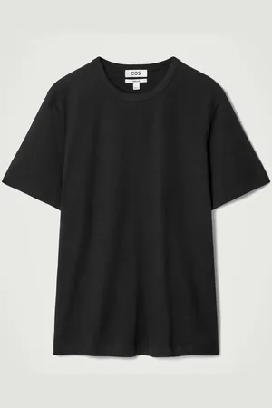COS T-Shirt In Cotone Spazzolato Dal Taglio Regolare in