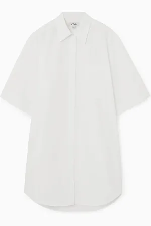 COS Mini Chemisier In Popeline Dal Taglio Oversize