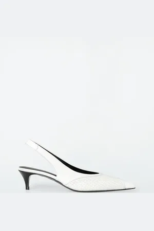 COS Slingback Con Kitten Heel In Pelle Perforata