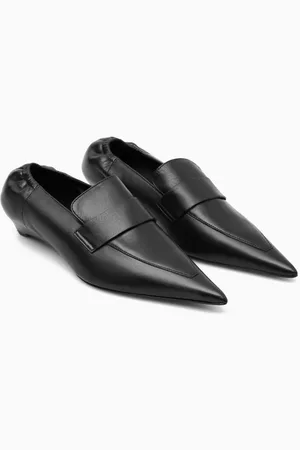 COS Mocassini In Pelle Con Tacco Kitten Heel
