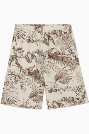COS Shorts In Lino Con Stampa Botanica