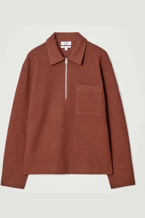 COS Maglione In Lana Cotta Con Mezza Cerniera
