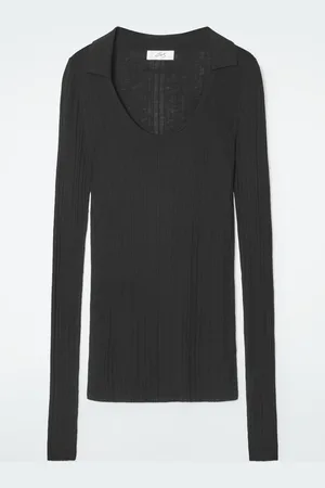 COS Maglia In Lana Merino Con Colletto Aperto
