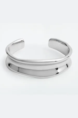 COS Bracciale Rigido Sottile Dalle Linee Scolpite