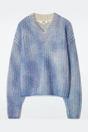 COS Maglione Con Scollo A V In Mohair Effetto Spray