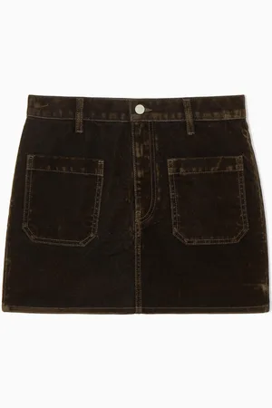 COS Minigonna In Denim Floccato