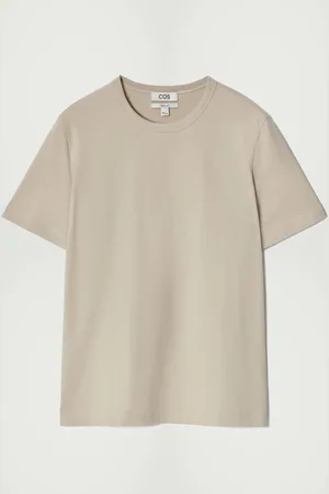 COS T-Shirt In Cotone Spazzolato Dal Taglio Regolare in
