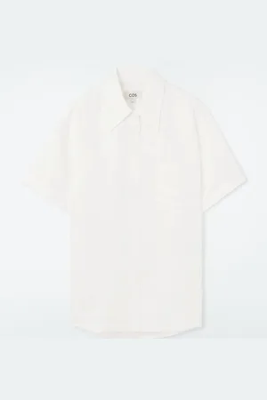 COS Camicia A Maniche Corte In Jacquard Floreale