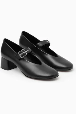 COS Blockheel Leather Maryjane Pumps