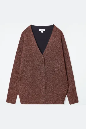 COS Cardigan In Lana Merino Dalla Finitura Brillante