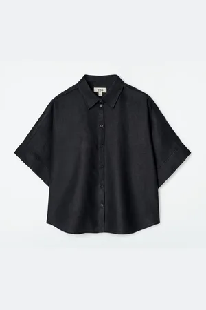 COS Camicia Squadrata In Lino A Maniche Corte