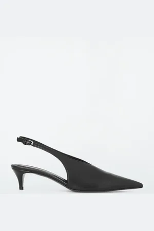 COS Sandali Slingback A Punta In Pelle Con Kitten Heel