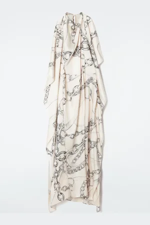 COS Abito Midi Asimmetrico Con Catene Stampate