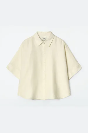 COS Camicia Squadrata In Lino A Maniche Corte