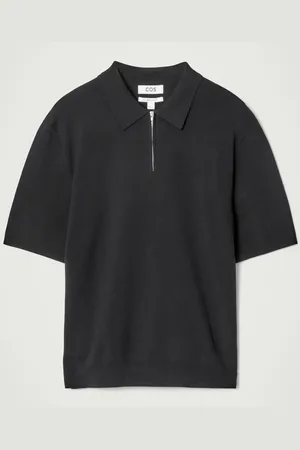 COS Polo In Maglia Con Mezza Cerniera Taglio Regolare