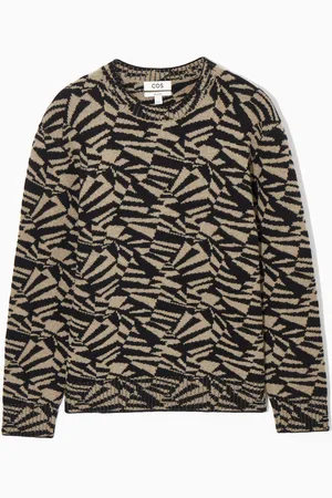 COS Maglione Geometrico In Lana-Jacquard