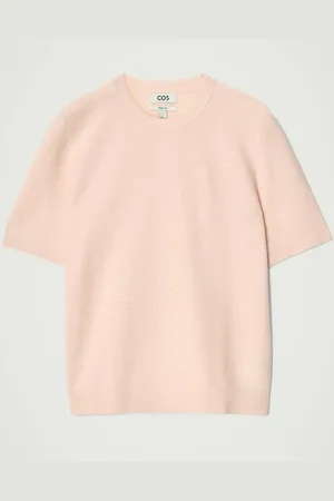 COS T-Shirt In Maglia Di Cotone Testurizzata in