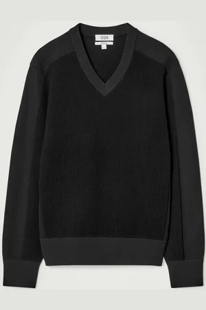COS Maglione Con Scollo A V In Lana Con Pannelli