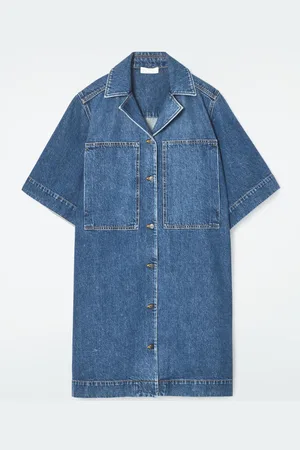COS Mini Chemisier In Denim