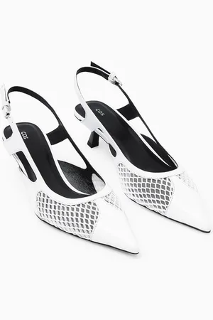COS Slingback Kitten Heel A Punta Con Inserti In Rete