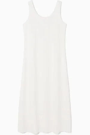 COS Abito Midi In Jersey Con Scollo Rotondo