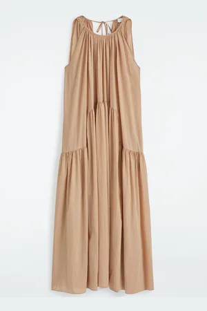 COS Abito Maxi Arricciato Con Scollo All