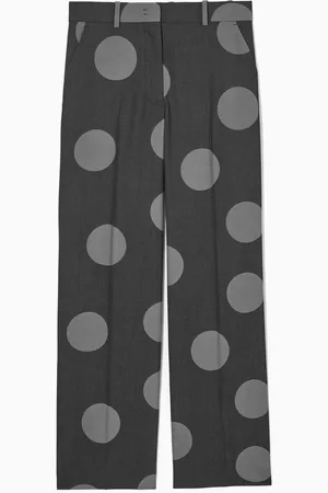 COS Pantaloni A Pois A Gamba Dritta In Lana