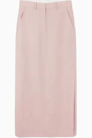 COS Maxi Gonna Sartoriale In Misto Lino