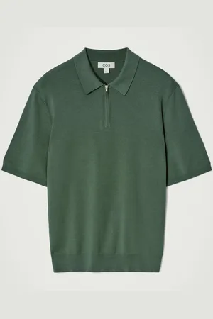 COS Polo In Maglia Con Mezza Cerniera Taglio Regolare