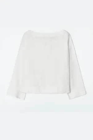 COS Blusa In Lino Con Lacci in