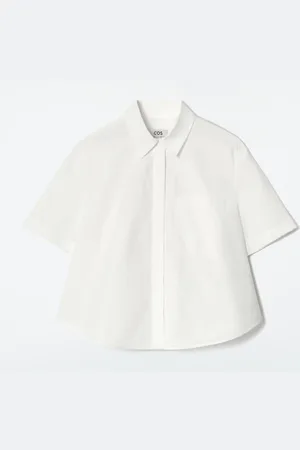 COS Camicia Cropped In Cotone A Maniche Corte