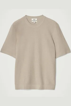 COS T-Shirt In Maglia Di Cotone Testurizzata in