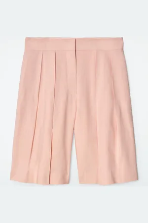 COS Shorts Lunghi In Lino Con Pieghe in
