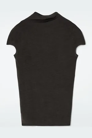 COS Top Drappeggiato In Lana E Seta
