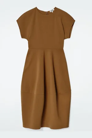 COS Abito Midi In Cotone Dalla Silhouette Strutturata