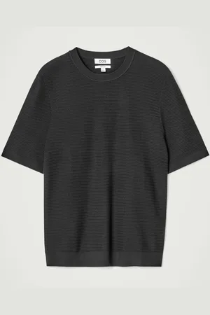 COS T-Shirt In Maglia Di Cotone Testurizzata in