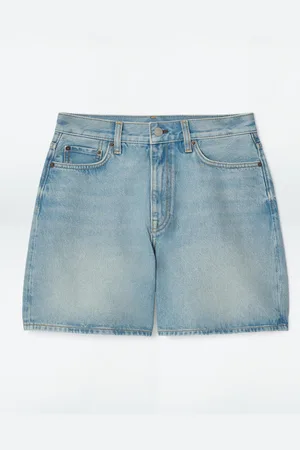 COS Shorts In Denim A Vita Alta
