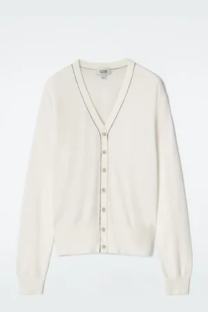 COS Cardigan Con Scollo A V In Lana Merino E Lino