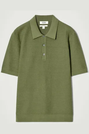 COS Polo In Maglia Di Cotone Testurizzata