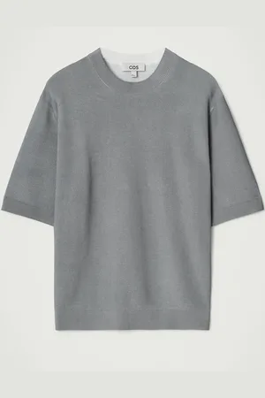 COS T-Shirt In Maglia Con Stampa Dal Taglio Rilassato in