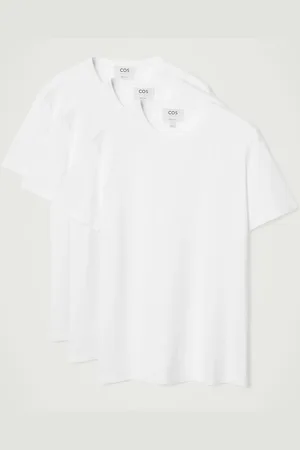 COS Confezione Da 3 T-Shirt In Cotone Taglio Regolare in