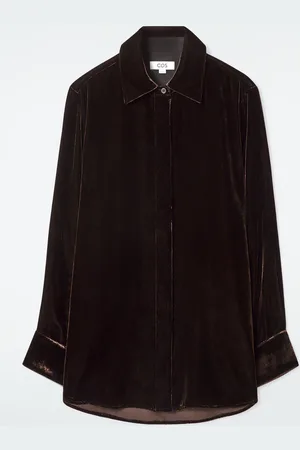 COS Camicia In Velluto Di Misto Seta Taglio Rilassato