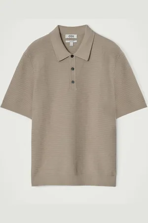 COS Polo In Maglia Di Cotone Testurizzata