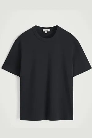 COS T-Shirt Girocollo In Cotone Interlock in