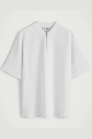 COS T-Shirt Con Mezza Cerniera in