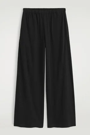 COS Cottonlinen Wideleg Trousers in