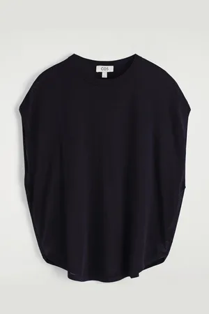 COS T-Shirt In Maglia Con Orlo Curvo