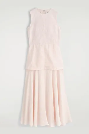 COS Layered Peplum Midi Dress in