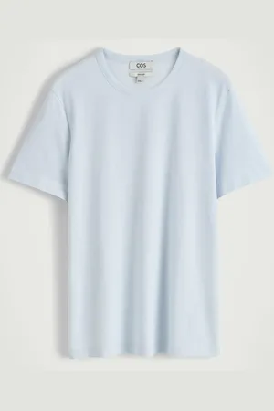 COS T-Shirt In Cotone Spazzolato Dal Taglio Regolare in